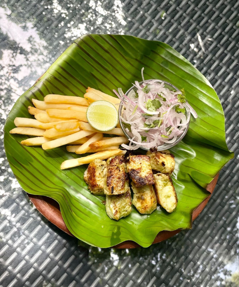 Hariyali Fish Tikka Kebab