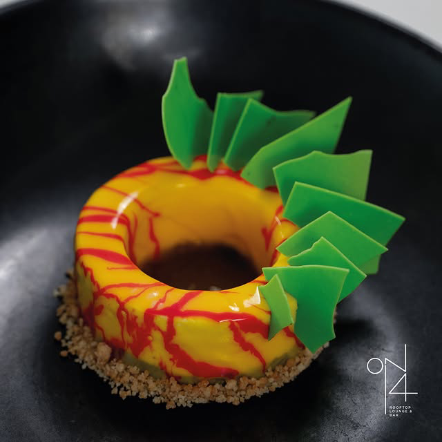 Mango Coconut Entremet Mousse