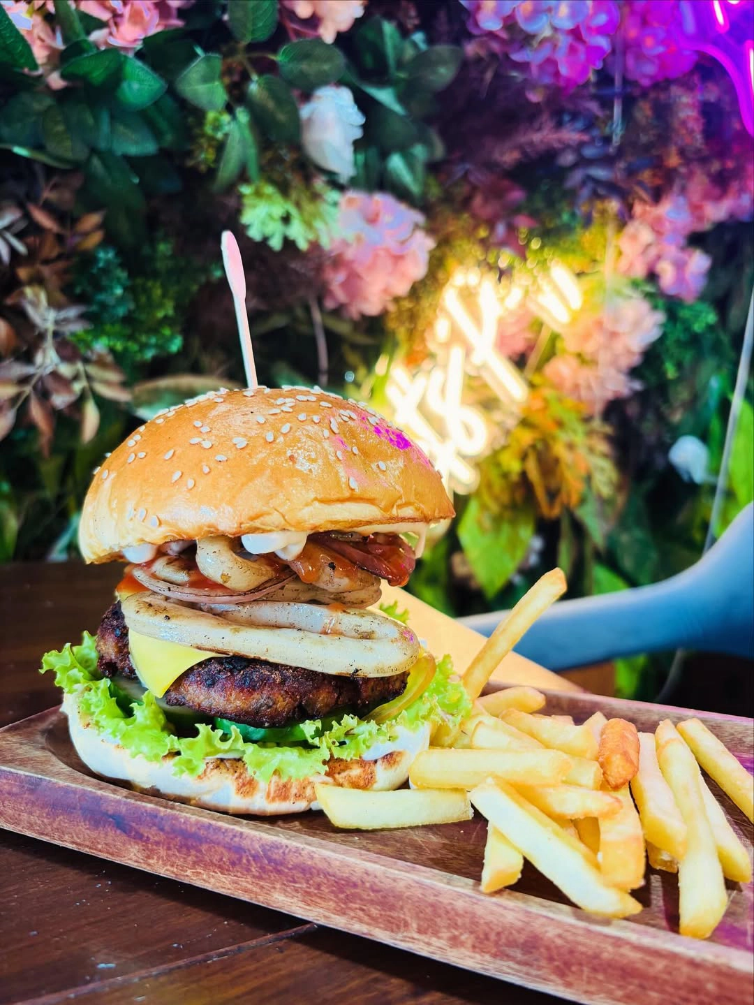 Seafodd Burger