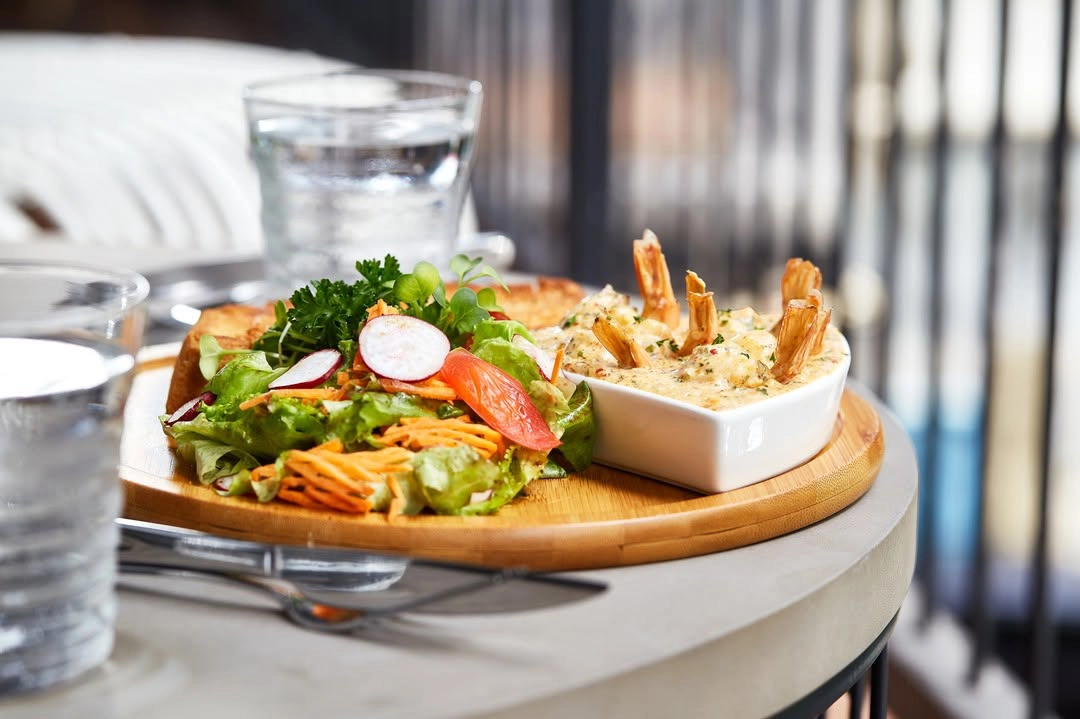 Greak Shrimp Paired with Crusty Bread