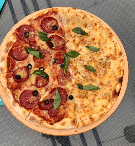 Pepperoni Pizza and 4 Cheese Pizza