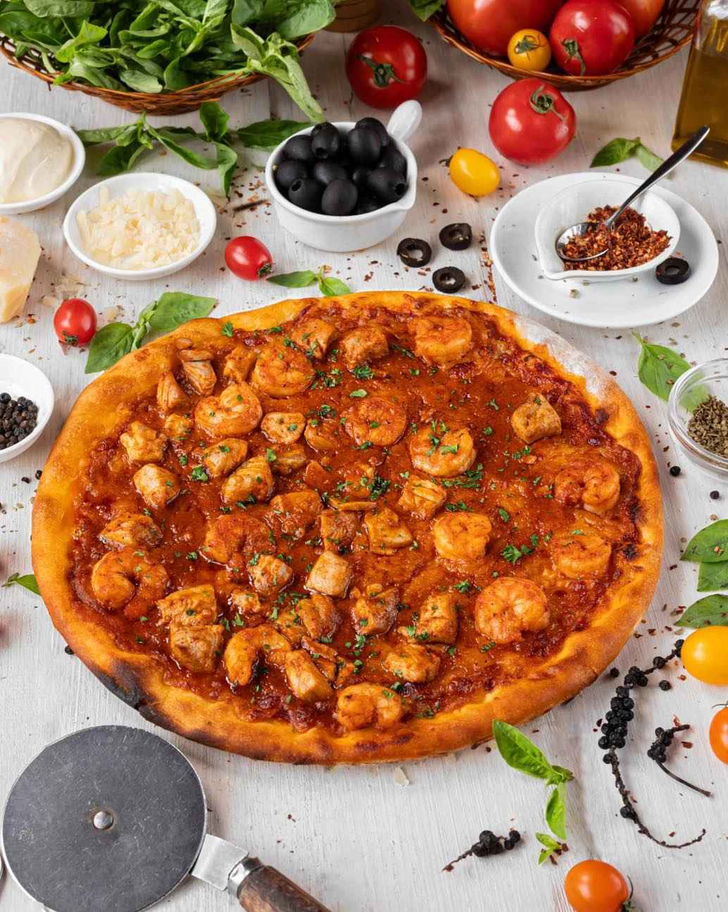 Seafood Pizza