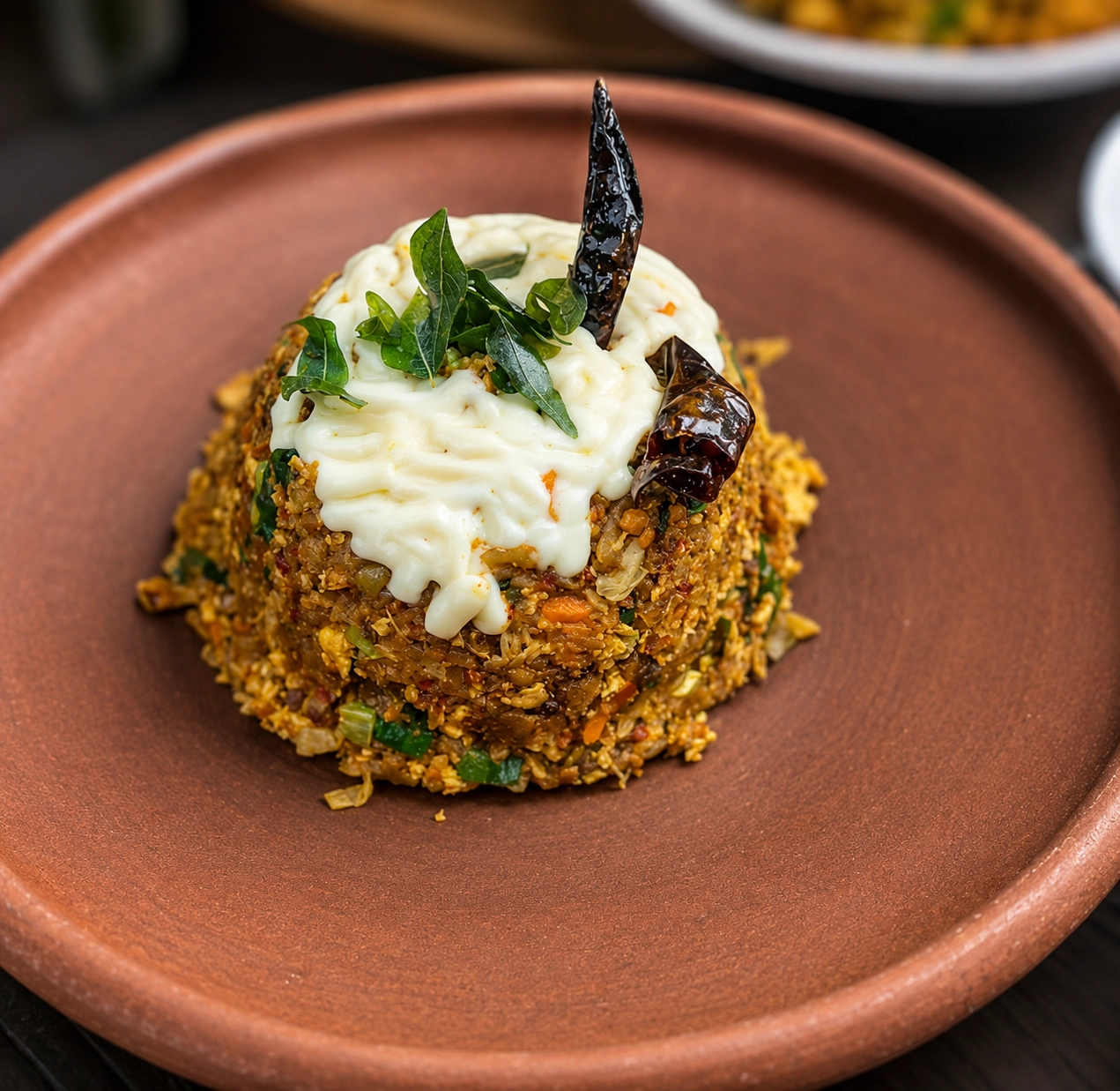 Crab Cheese Kottu
