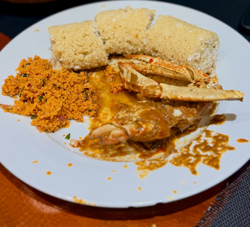 Pittu with Jaffna Crab Curry