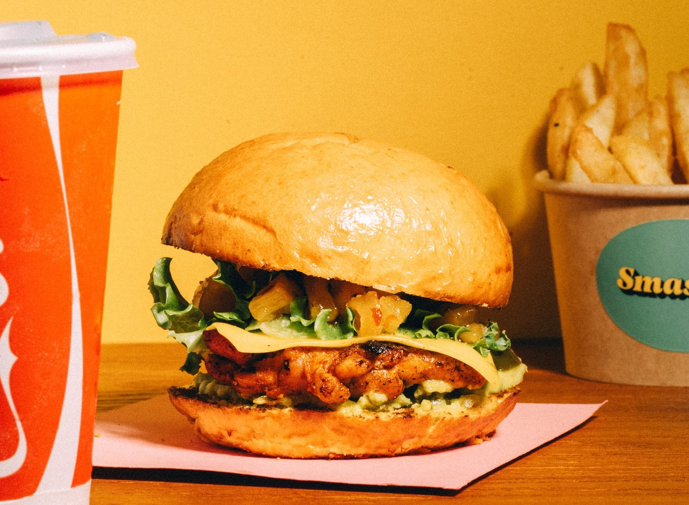 Grilled peri peri chicken Burger
