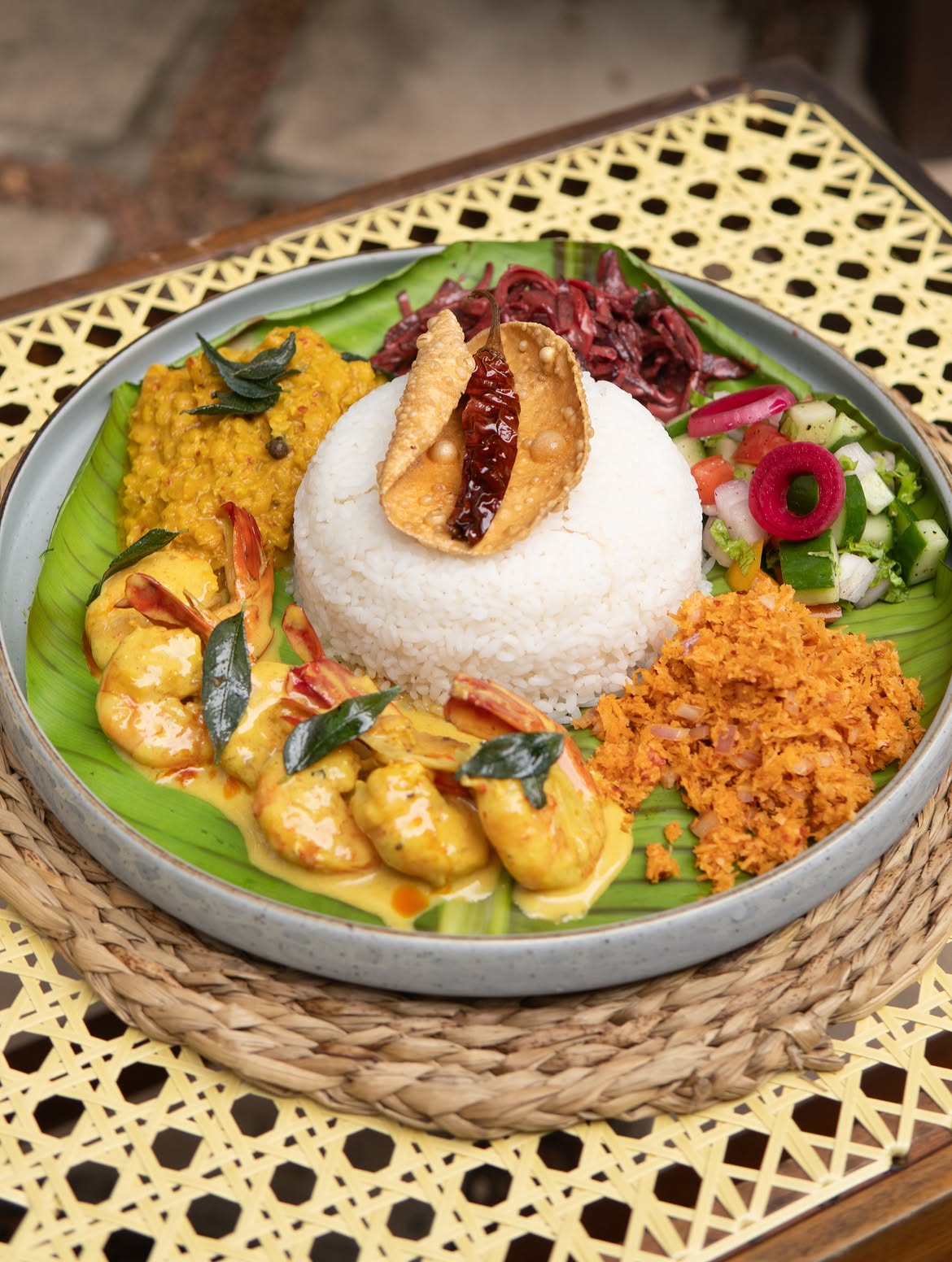 Sri Lanakan Rice and Curry