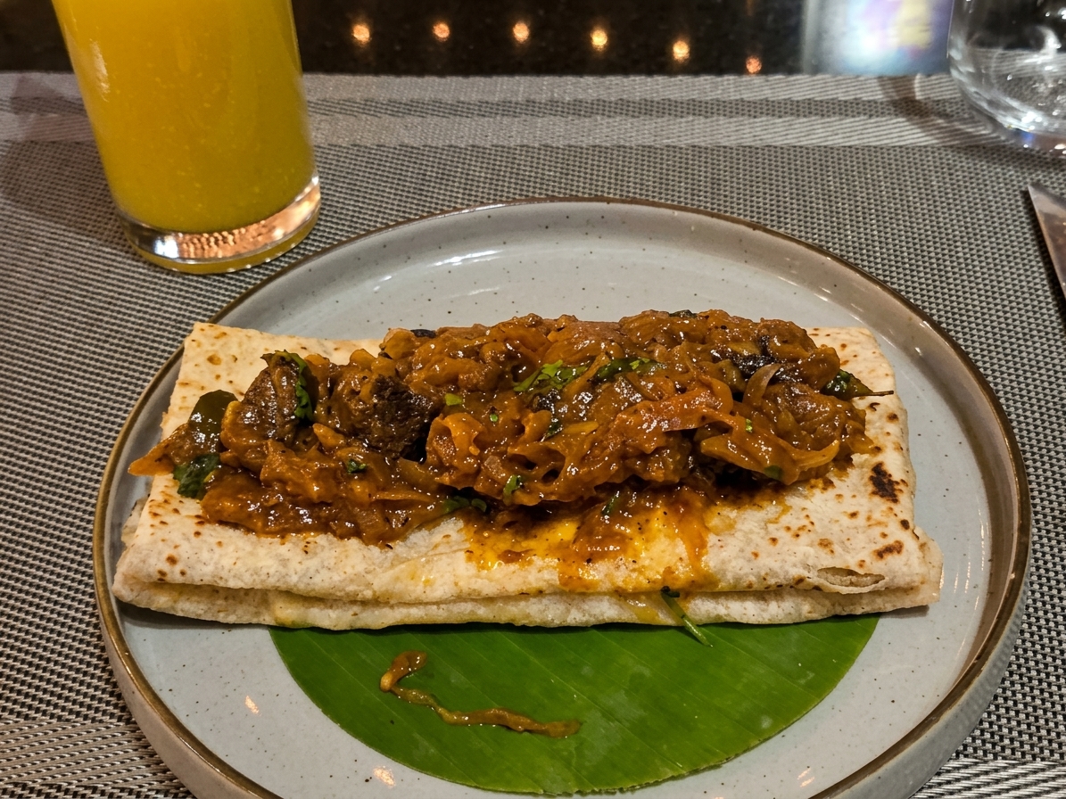Egg Roti with Beef