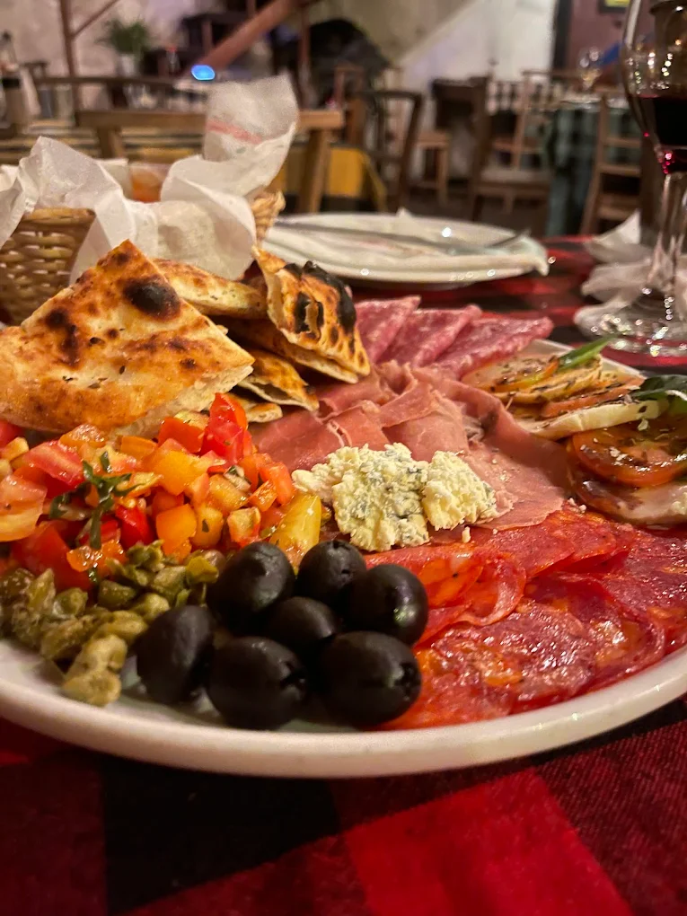Assorted Italian antipasto platter