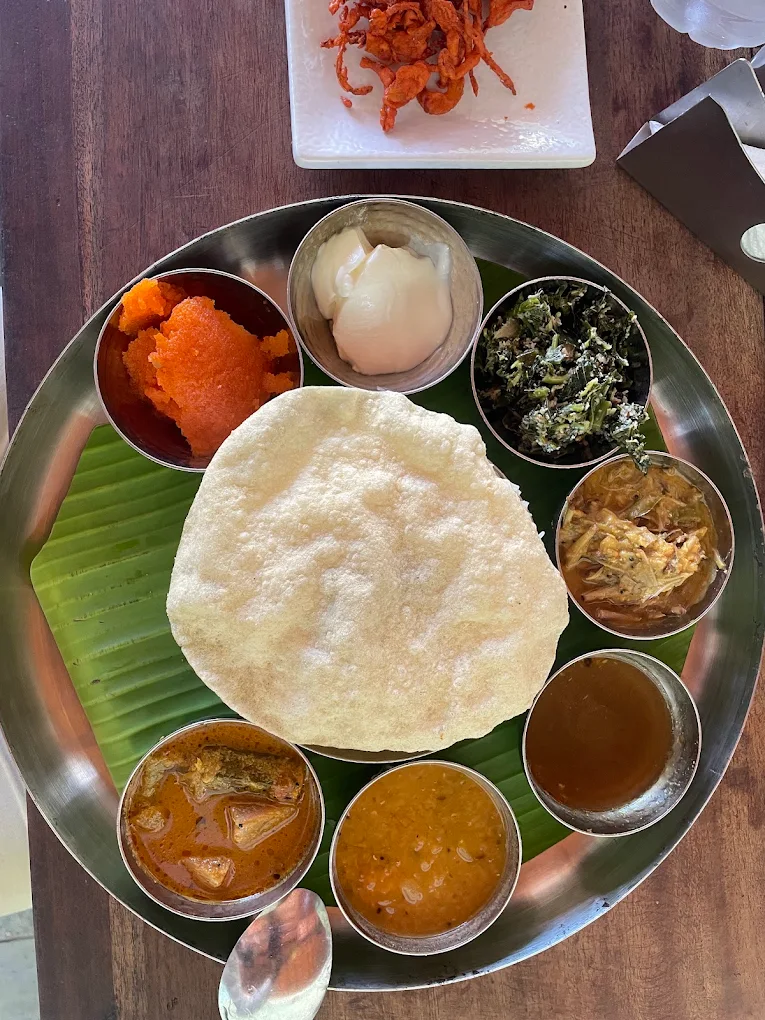 South Indian vegetarian thali platter