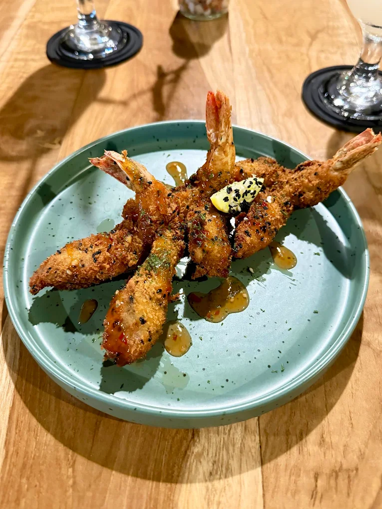 Coco crumbed shrimp